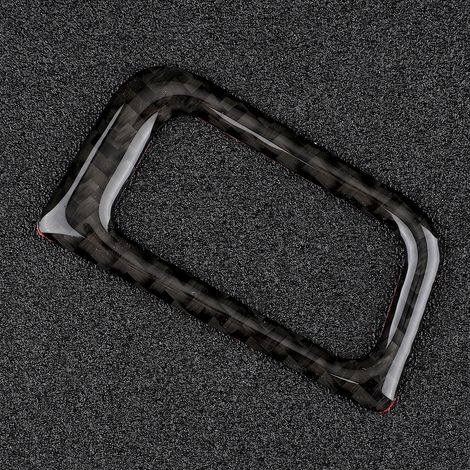 Ensemble d'autocollants décoratifs pour interrupteur de coffre Audi A6/A7 (fibre de carbone) 12-18 (1 pièce) (1/5)