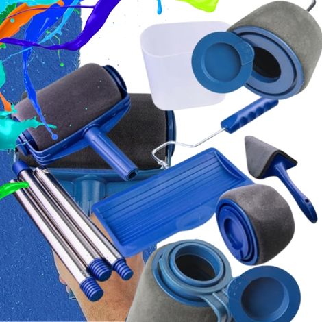 Rullo per pittura antigoccia 4 in 1, set di rulli per pittura antigoccia 4 in 1