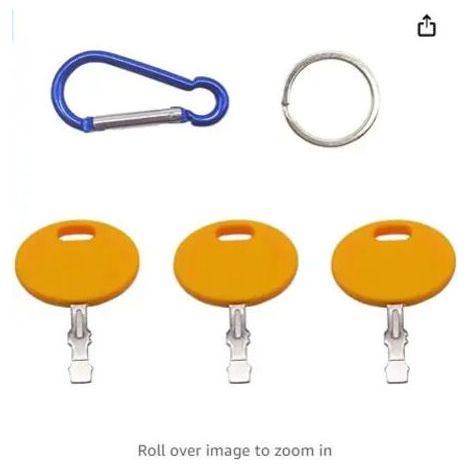 Lot de 3 clés d'allumage 925-2054A de rechange pour tondeuse à gazon 625-05000 625-05002 725-1745 725-2054 925-1744A 925-1745 925-1745A Cub Cadet MTD Troy Bilt Clés de rechange Craftsman (1/4)