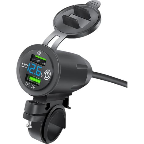Chargeur USB pour moto Chargeur de batterie pour sports motorisés, chargeur USB pour voitures, bateaux, bateaux, motos, VTT (1/5)