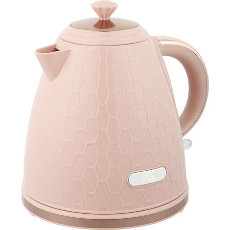 Bouilloire électrique avec filtre anticalcaire amovible pliable 7 L clair pour salon électrique, ébullition rapide, sans fil, amovible, rose (1/5)