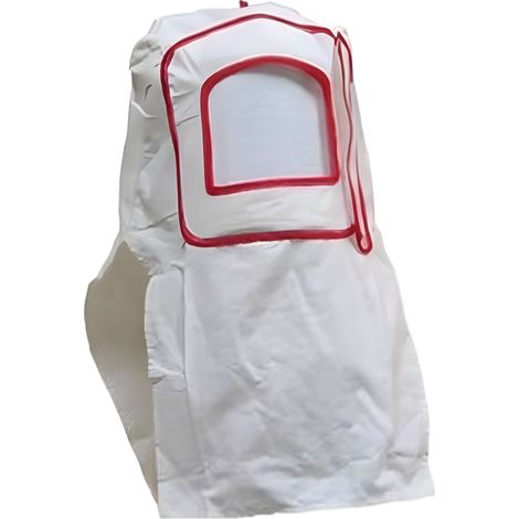 Masque Cagoule Visière de Protection de Sablage Blanc