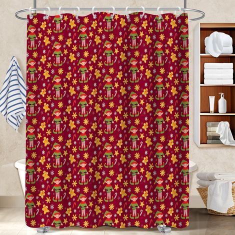 Rideau de douche en polyester 180x180 poids lesté séparation douche pour optimiser un petit espace (1/5)