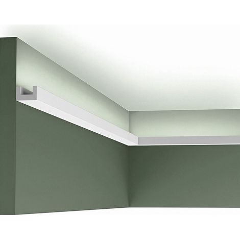 Modanatura per Striscia LED 2m Scuaro Bianco