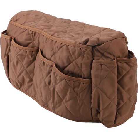 Sac de rangement pour accoudoir de canapé, 14 poches, organisateur de canapé multifonction, support de télécommande pour TV, téléphone, livre, café (1/5)