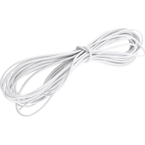 1pc 4mm x 10 Meters Strong Elastic Cord for Rope Ties for DIY Jewelry Making, Replacement for Beach Umbrellas, Luggage, Handbags, Outdoor Tents (White) (1/5)