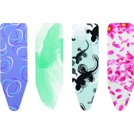 Brabantia Fodera Set con Spugna da 4 mm e Mollettone da 4 mm, 124x38 cm, (Decori Variabili) Selezione Colourful (1/5)