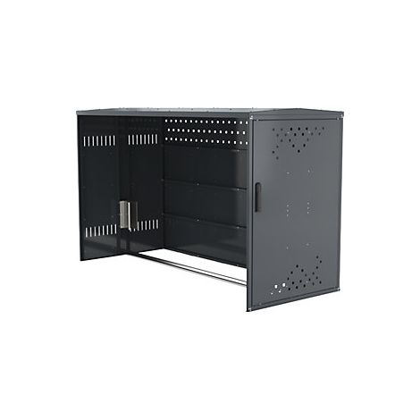 Caja para bicicletas  elemento de ampliación con techo a dos