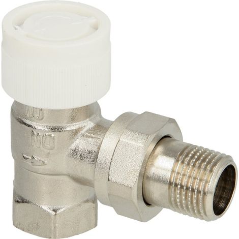 Oventrop Thermostatventil Baureihe AV 9 DN 10, Eck, Messing vernickelt