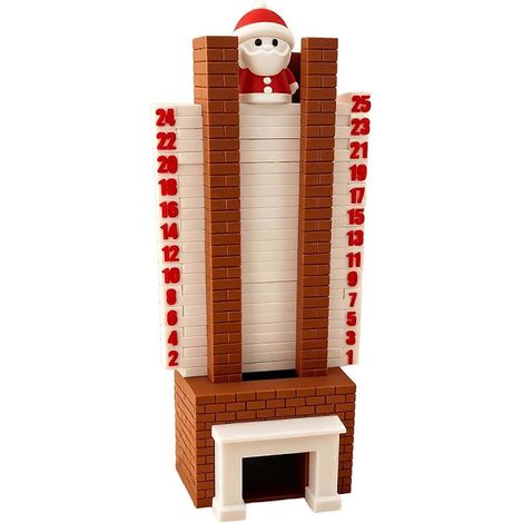 Calendario de Adviento de la Chimenea de Santa Claus, Calendario de Cuenta Regresiva Navideña de la Chimenea, Calendario de Adviento para Niños y Familias (1/5)
