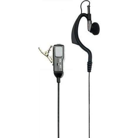 Kit Mains Libres - Ecouteur Réglable Avec Microphone Et Bouton PTT - Connecteur Kenwood 2 Pin - Compatible Talkies-Walkies Midland BR-02 - 1 Pièce