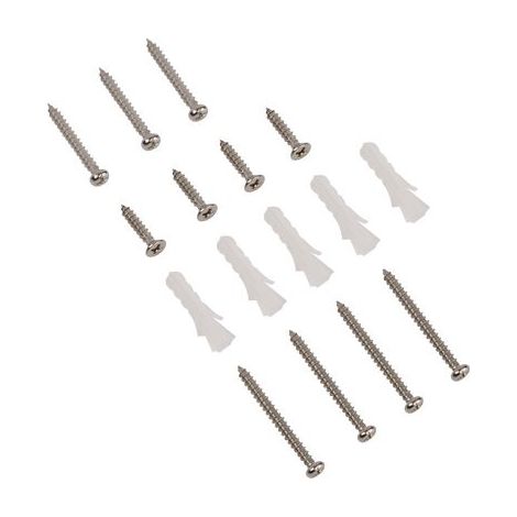 Sachet de visserie pour parois fixes Odyssea - Pack de 4 vis, transparent et idéal pour l'habitat (1/2)