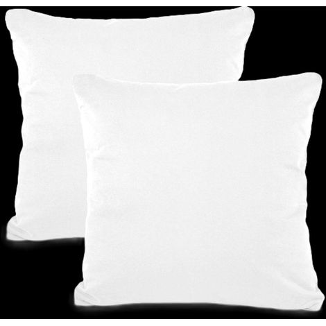 Federe per cuscino da notte con cerniera, 80x80 cm, cotone, 2 pezzi