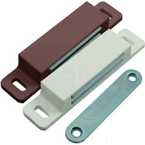 Cricchetti Magnetici Pesanti Rettangolari Art.652 Bianco Cf.25Pz