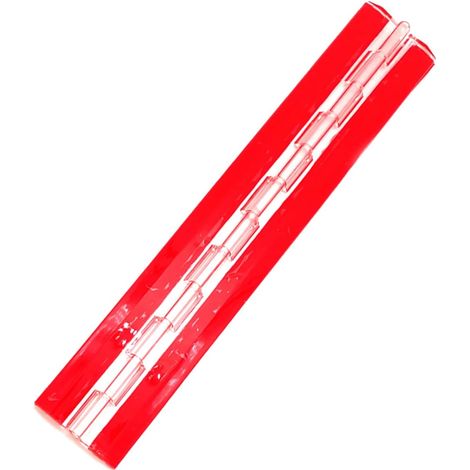 300 mm durchgehendes Klavierscharnier aus Acryl – selbstklebendes transparentes Kunststoffscharnier für DIY-Boxen, Aquarien, Golfwagen, Vitrinen