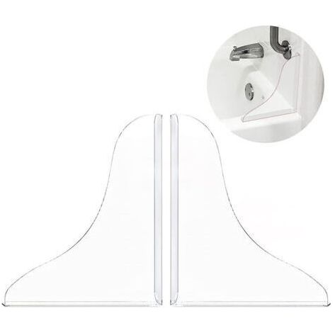 Lot de 2 protections anti-éclaboussures autocollantes pour baignoire (1/5)