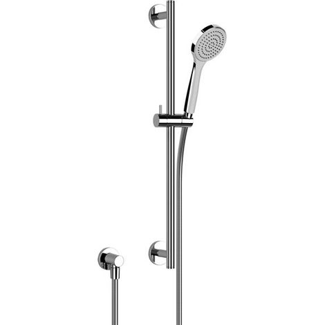 Gessi Emporio ensemble barre de douche 600 mm, rosace ronde, avec