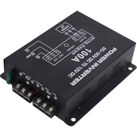 Convertisseur abaisseur de tension 24 V à 12 V avec contrôle de température pour voitures, camions et SUV (100 A) (1/5)