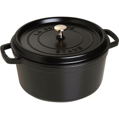 Cocotte Bräter nClassic Gusseisen 6,7 l Ø28cm schwarz (1/5)