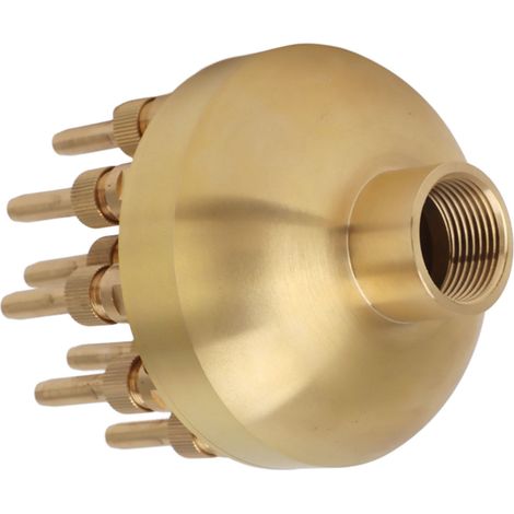 Buse de fontaine en laiton à 3 niveaux réglables, arroseur pour jardin, parc, bassin, piscine, aménagement paysager G1,5 pouce (1/5)