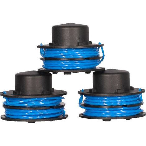 Lot de 3 bobines Double Fil 1,5mm - RAC149 - pour Coupe-Bordures RLT3525 (1/5)