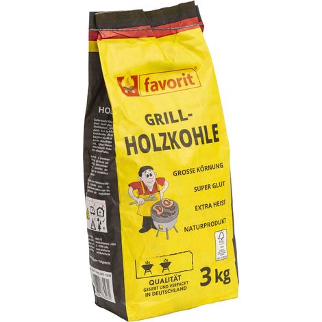 Favorit Holzkohle aus Buschholz 3 kg Holzkohle