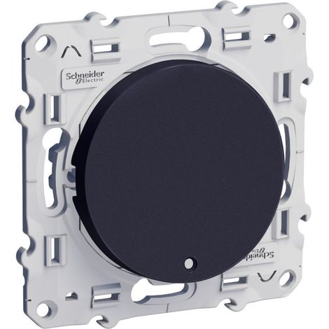 Bouton poussoir ODACE 10A à vis lumineux anthracite 0,15mA SCHNEIDER ELECTRIC S540276
