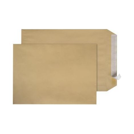 Versandtasche DIN C4 229 x 324 mm (B x H) ohne Fenster 90g/m² mit Haftklebung natronbraun 25 St./Pack. (1/4)