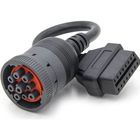 J1939 Cable Adaptador de 9Pin a OBD2 16Pin (1/5)