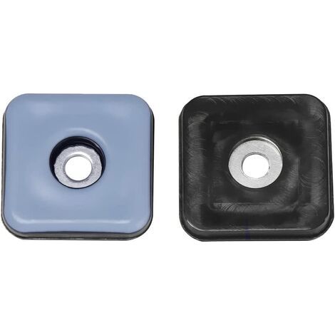 24 Patins Téflon Meubles (25 mm) – Pieds Carrés avec Vis – Pour Chaises Bureau, Sol Bois ou Carrelage