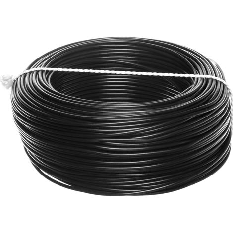 Cable de instalación H05V-K (LgY) 1 unidad negra /100m/