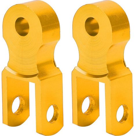 2 pièces amortisseur arrière hauteur Extension Riser en alliage d'aluminium M10 trou de montage pour moto or