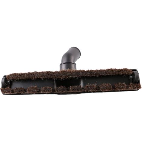 Brosse Aspirateur Brosse de Remplacement Aspirateur Brosse Collecteur de Poussière Tête de Brosse CRIN de Cheval roulettes Orientables Rotation Facile, Noir, Dia 32mm (1/5)