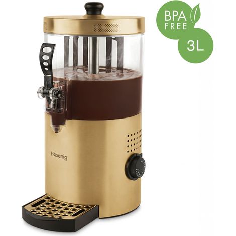Distributeur a chocolat chaud - H.KoeNIG - SHK804 - 1200 W - 3L - Doré (1/5)