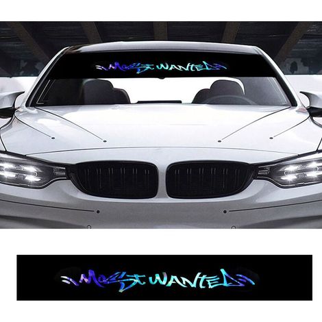 Sticker autocollant voiture avant arrière fenêtre pare-brise coloré couverture réfléchissante style décorationsticker pare brise voiture sticker pare brise voiture+autocollant pare brise voiture (1/5)