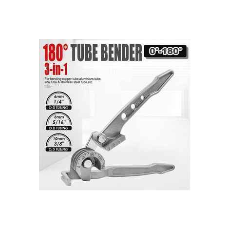 Lot de 2 cintreuses 3‑en‑1 – Choix métrique ou impérial – Plieuse à tube de forte puissance pour cuivre et acier (1/5)