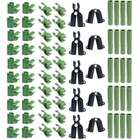 Confezione da 70 connettori regolabili in plastica per tralicci per piante - 11 mm (1/4)