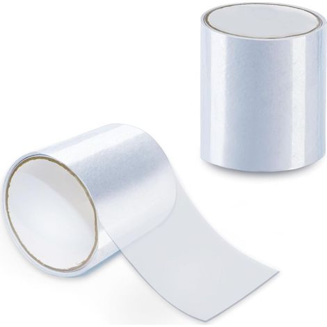 Lot de 2 rubans adhésifs étanches 10 x 150 cm - Transparent - Kit de réparation de piscine - Pour tente, réparation de tente - Ruban adhésif imperméable - Pour piscine (1/5)