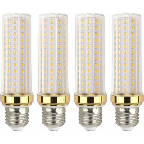 royaluxe-Ampoule E27 LED 20W Blanc Chaud, Équivalent à Lampe Halogène E27 150W, Ampoule LED Mais E27 Chaud pour Garage/Studio, lot de 4