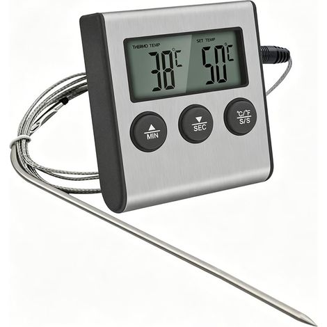 Thermomètre Cuisine Numérique Sonde Temperature Cuisson Viande Four (1/5)
