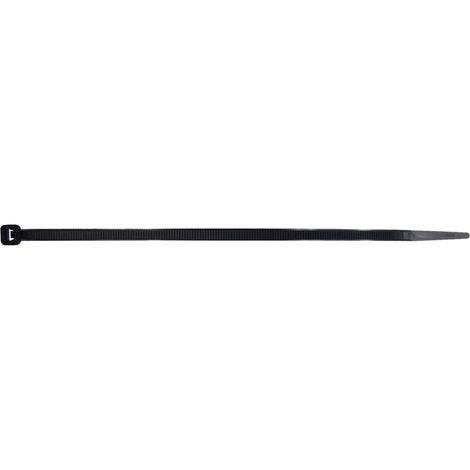 Schwarzer Kabelbinder, Kabelbinder, Abmessungen 250x4,8mm x100 Stück.