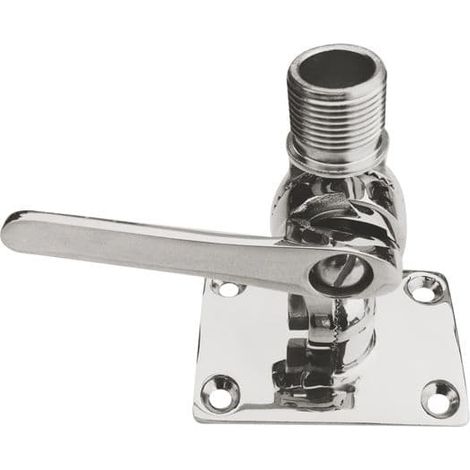 Double Swiveling Base For Radio Antenna Stainless Steel - Swivel VHF GPS Boat
