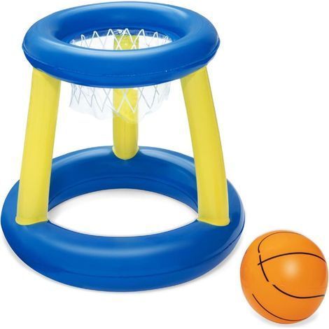 Bestway 52418 Splash N Hoop Uppblåsbart Basketkorgset, Flytande Poolspel, OrangeCJY (1/5)