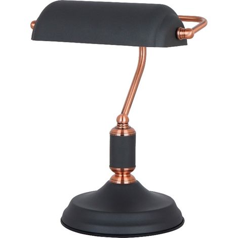 LAMPARA DE MESA E27 NEGRO COBRE (1/3)