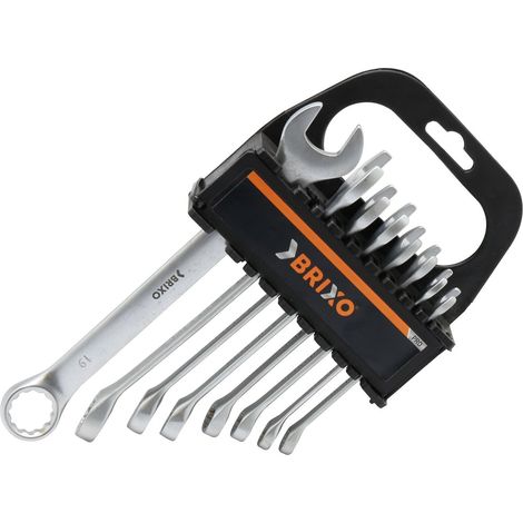 Chiavi combinate in serie con supporto BRIXO - 8 Pezzi (8-19)