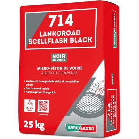 Micro béton de voirie PAREXLANKO 714 Lankoroad ScellFlash Black - 25kg