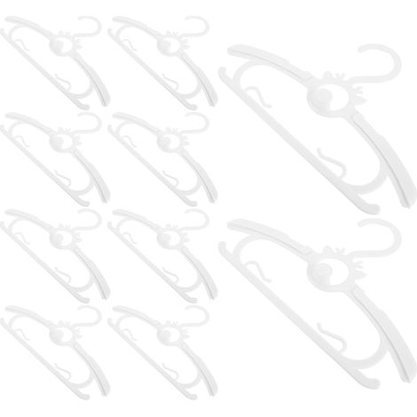 30 Pièces Lot de Cintres Garçon Fille Rétractables Ajustables Antidérapants Cintres Garçon Fille Extensibles avec Protection Épaule Supports Doux et Compacts pour Vêtements et (1/5)