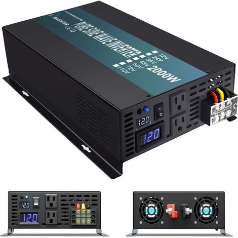 Onduleur DC/AC, Haute Efficacité, Compatibilité Polyvalente, RBP-2000W-b, 24v-b, 220V-230V-g (1/2)