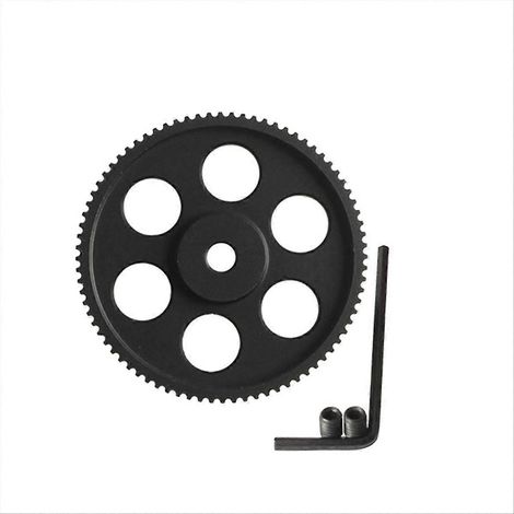 Kit de poulie synchrone 2GT 80 dents, alésage de poulie de distribution 5 mm, noir 2MGT (1/5)
