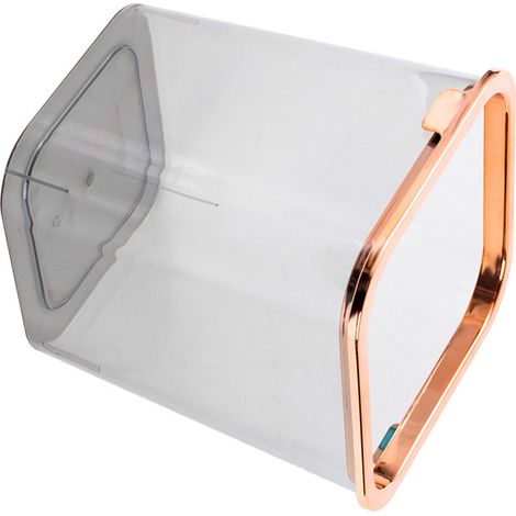 Poubelle de bureau transparente, Mini poubelle de comptoir pour la maison, la cuisine et le bureau (1/5)